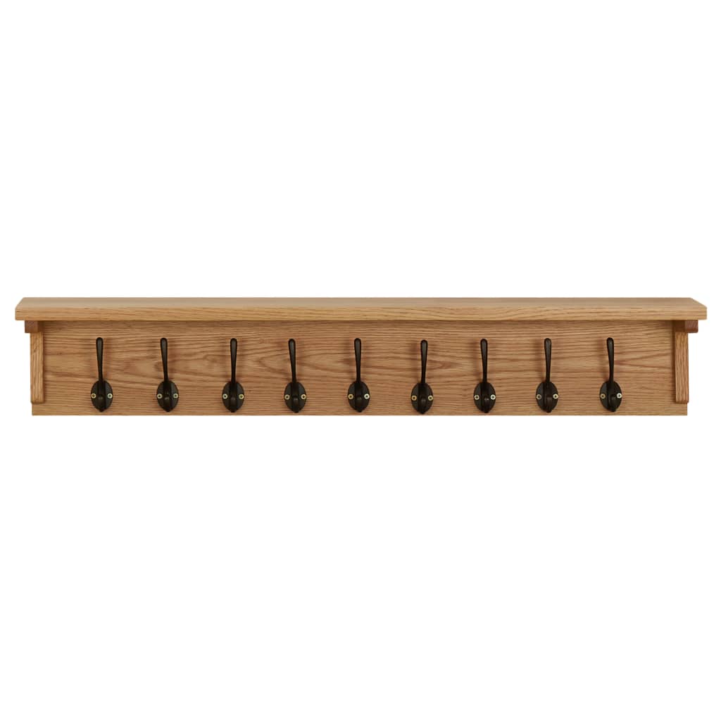 VidaXL coat rack 90x16x16 cm solid oak