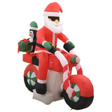 Vidaxl Santa gonflable sur LED de moto IP44 160 cm