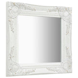 Vidaxl Wall Mirror Baroque Style 40x40 cm hvit