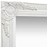 Vidaxl Wall Mirror Baroque style 40x40 cm White