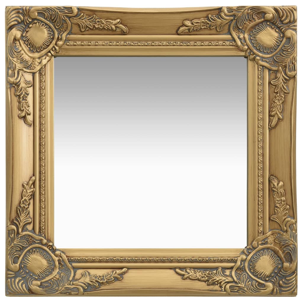 Vidaxl Wall Mirror Baroque Style 40x40 cm gullfarget