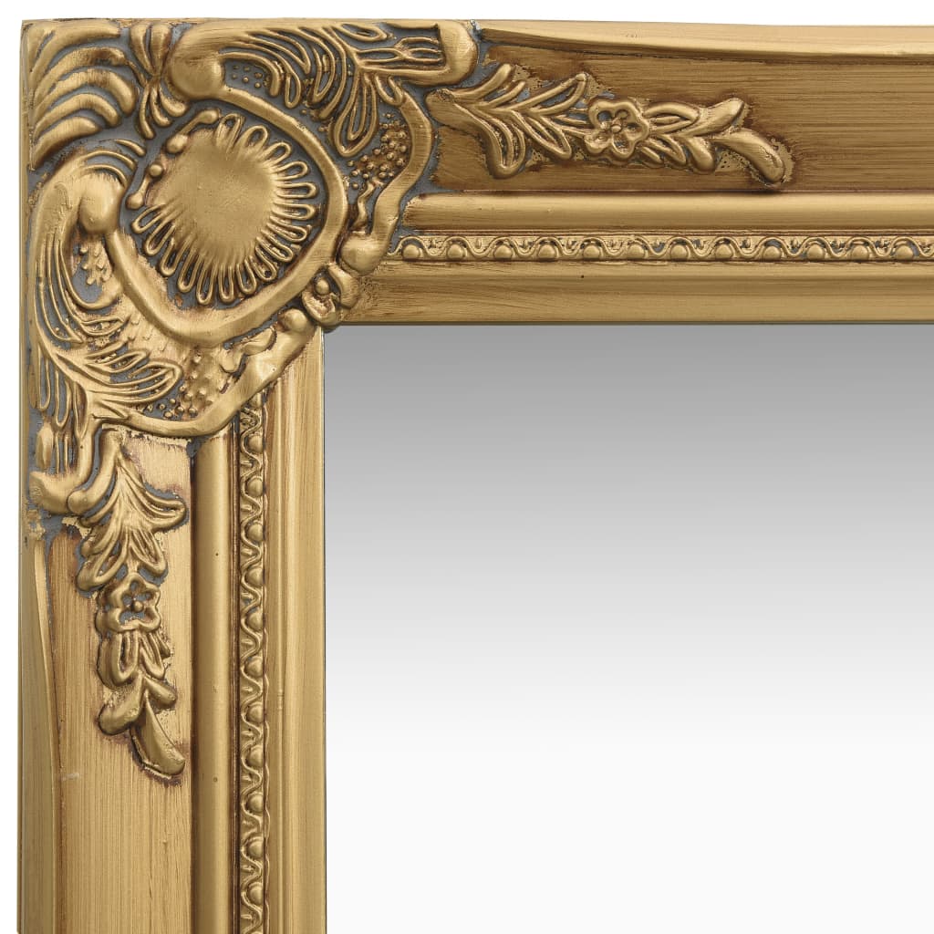 Vidaxl Wall Mirror Baroque Style 40x40 cm złota