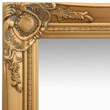 Vidaxl Wall Mirror Baroque Style 40x40 cm gullfarget