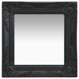 Vidaxl Wall Mirror Baroque Style 40x40 cm sort