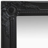 Vidaxl Wall Mirror Baroque Style 40x40 cm czarny