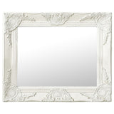 Vidaxl Wall Mirror Baroque Style 50x40 cm bílá