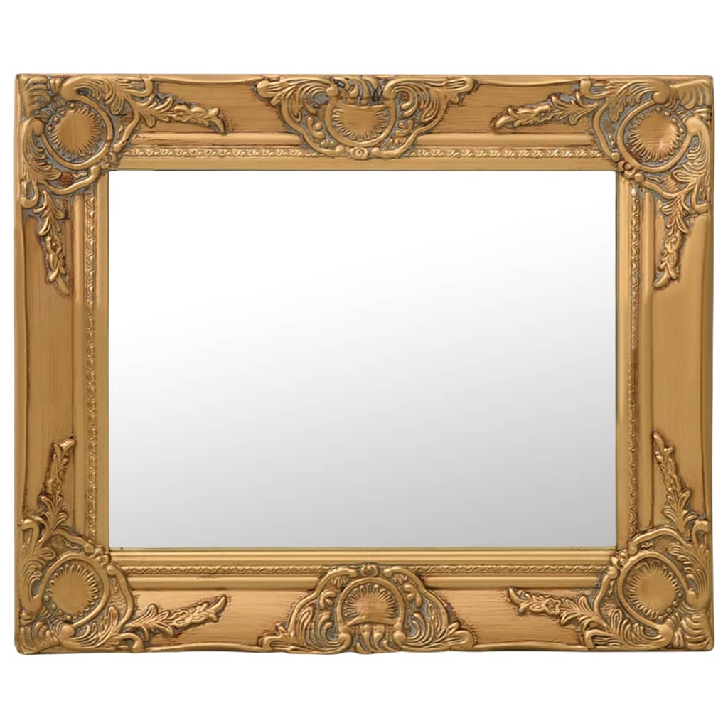 Vidaxl Wall Mirror Baroque Style 50x40 cm zlaté barvy