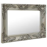 Vidaxl Wall Mirror Baroque Style 50x40 cm sølvfarget