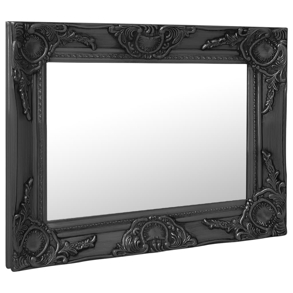 Vidaxl Wall Mirror Baroque Style 50x40 cm svart