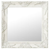 Vidaxl Wall Mirror Barock Style 50x50 cm vit