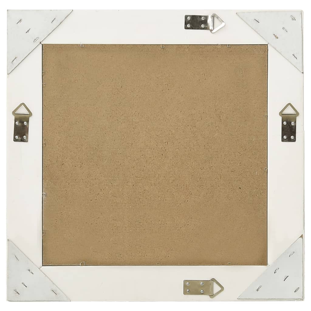 Vidaxl Wall Mirror Baroque stil 50x50 cm hvid