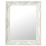 Vidaxl Wall Mirror Baroque Style 50x60 cm bílá