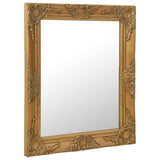 Vidaxl Wall Mirror Baroque Style 50x60 cm złota