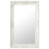 Miroir mural Vidaxl Style baroque 50x80 cm blanc