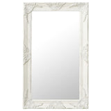 Vidaxl Wall Mirror Baroque stil 50x80 cm hvid