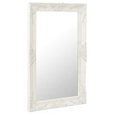 Vidaxl Wall Mirror Baroque stil 50x80 cm hvid