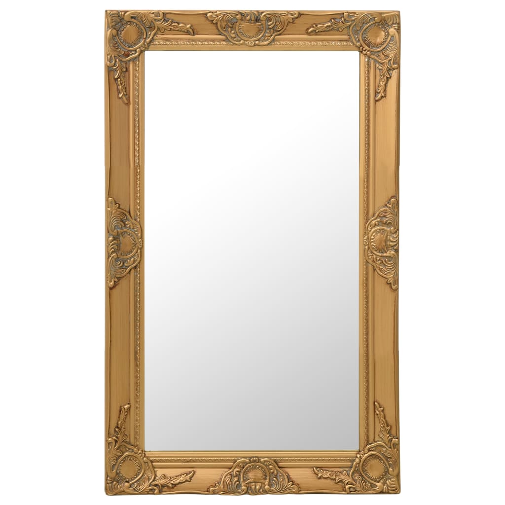 Vidaxl Wall Mirror Barock Style 50x80 cm Guldfärgad