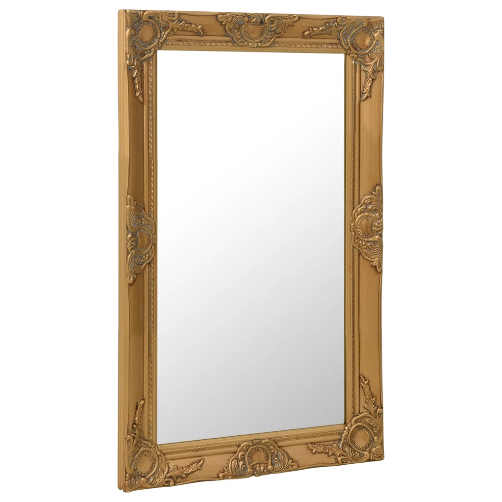 Vidaxl Wall Mirror Baroque Style 50x80 cm zlaté barvy