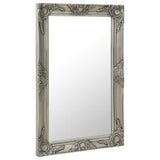 Vidaxl Wall Mirror Baroque Style 50x80 cm stříbrné barvy