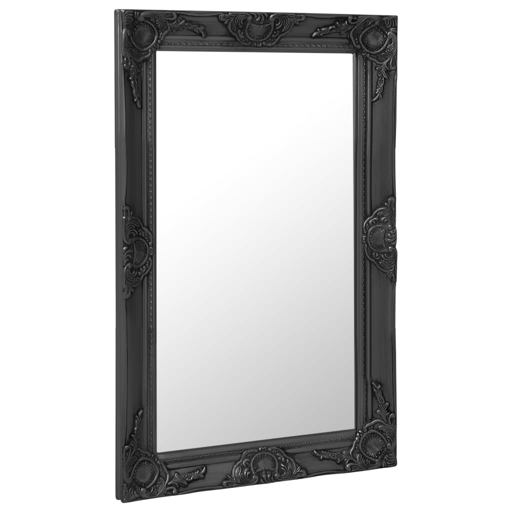 Vidaxl Wall Mirror Baroque Style 50x80 cm czarny