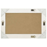 Miroir mural vidaxl style baroque 60x40 cm blanc
