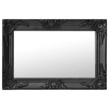 Vidaxl Wall Mirror Baroque Style 60x40 cm črna