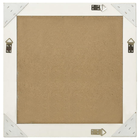 Miroir mural Vidaxl Style baroque 60x60 cm blanc