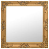 Vidaxl Wall Mirror Baroque Style 60x60 cm gullfarget