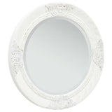 Vidaxl Wall Mirror Baroque Style 50 cm White