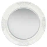 Miroir mural vidaxl style baroque 50 cm blanc