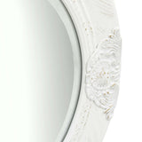 Miroir mural vidaxl style baroque 50 cm blanc