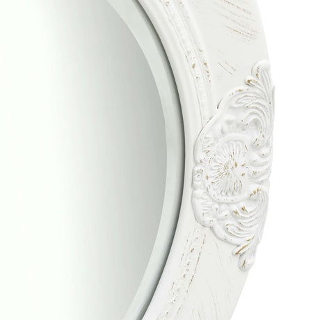 Miroir mural vidaxl style baroque 50 cm blanc