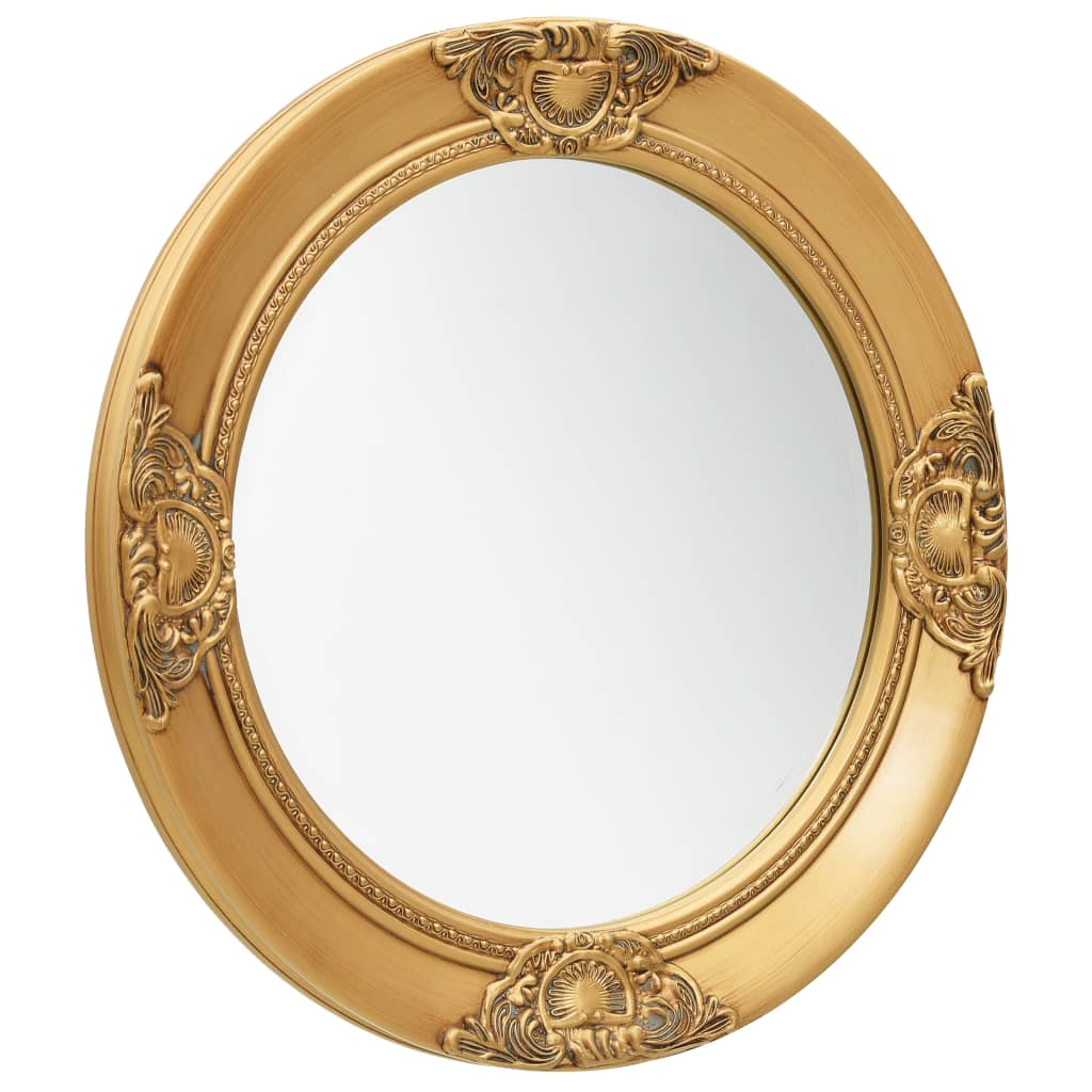 Vidaxl Wall Mirror Baroque Style 50 cm złota