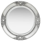 Vidaxl Wall Mirror Barock Style 50 cm Silverfärgad