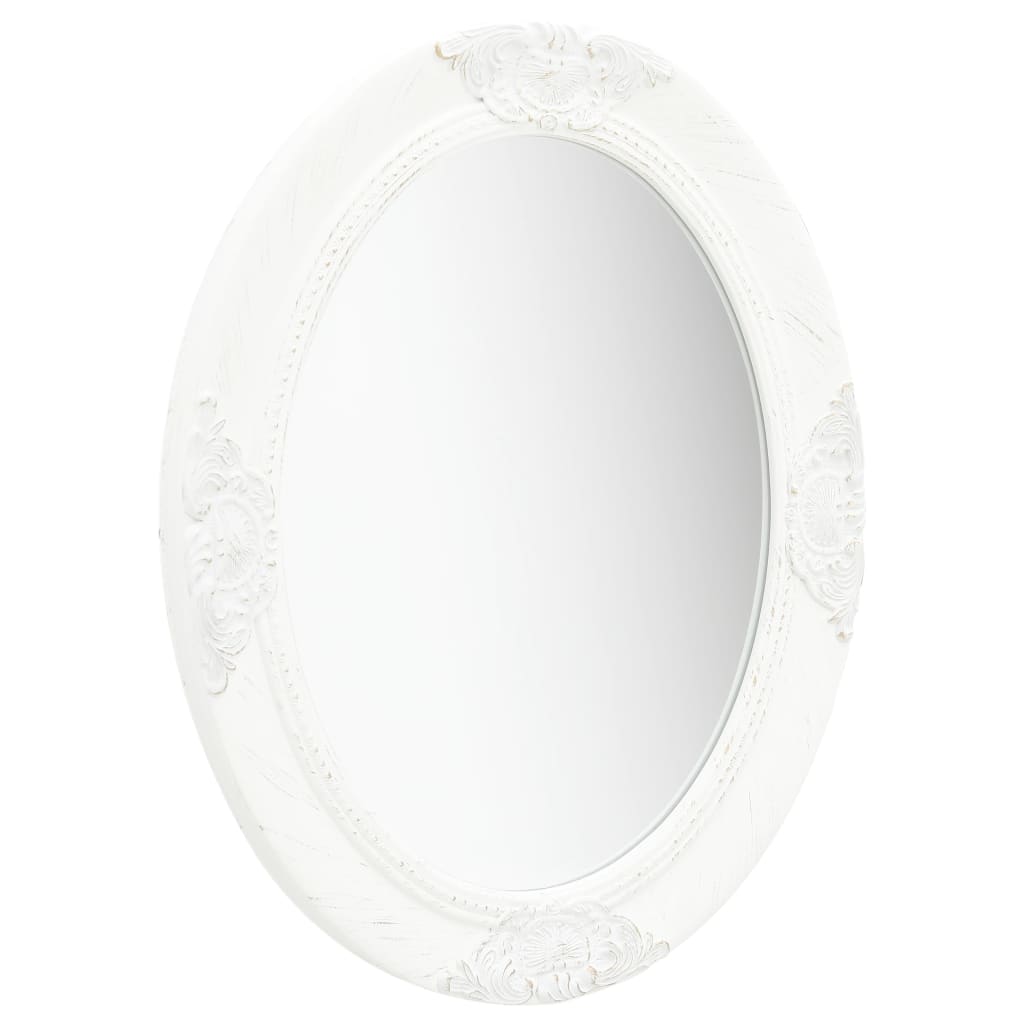 Vidaxl Wall Mirror Baroque Style 50x60 cm hvit