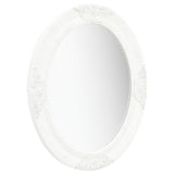 Vidaxl Wall Mirror Baroque stil 50x60 cm hvid