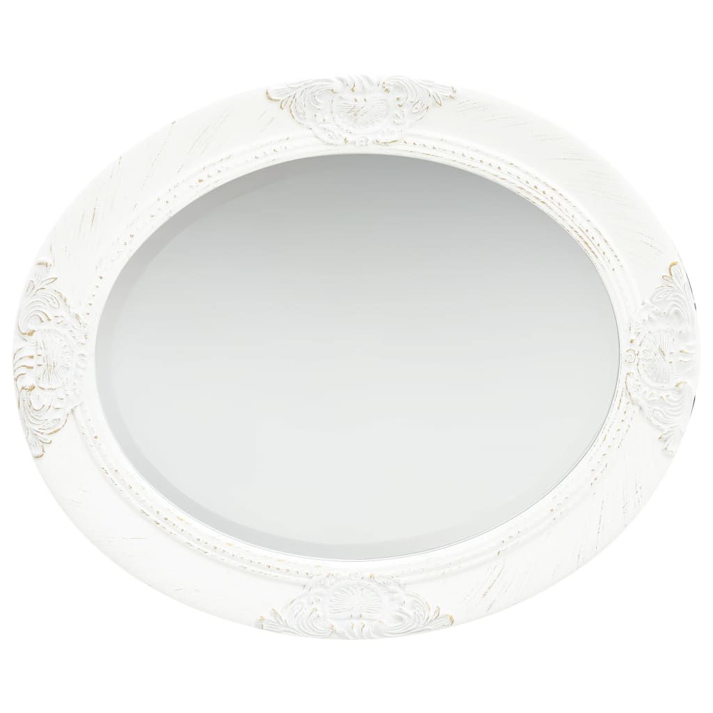 Vidaxl Wall Mirror Barock Style 50x60 cm vit