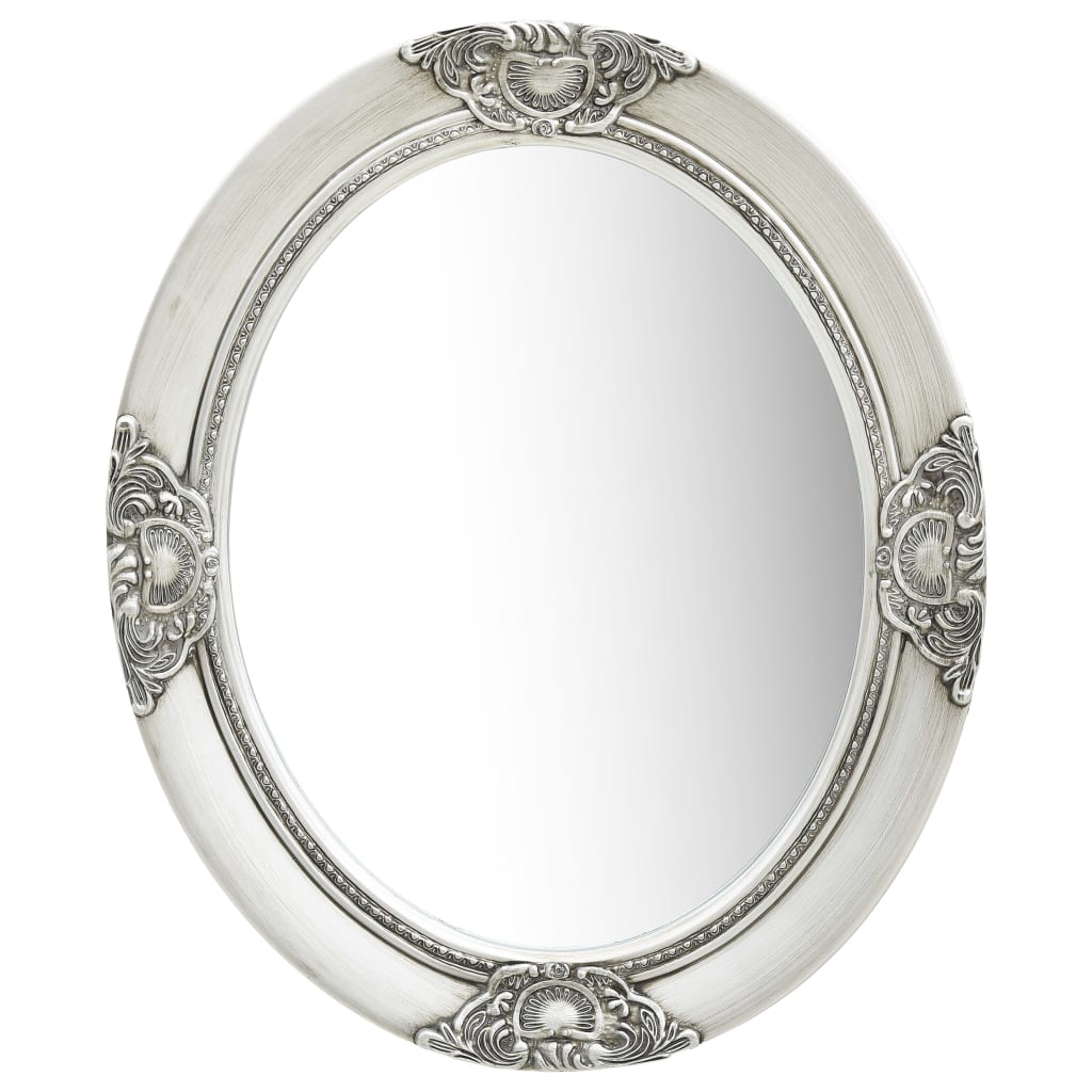 Vidaxl Wall Mirror Baroque Style 50x60 cm sølvfarget