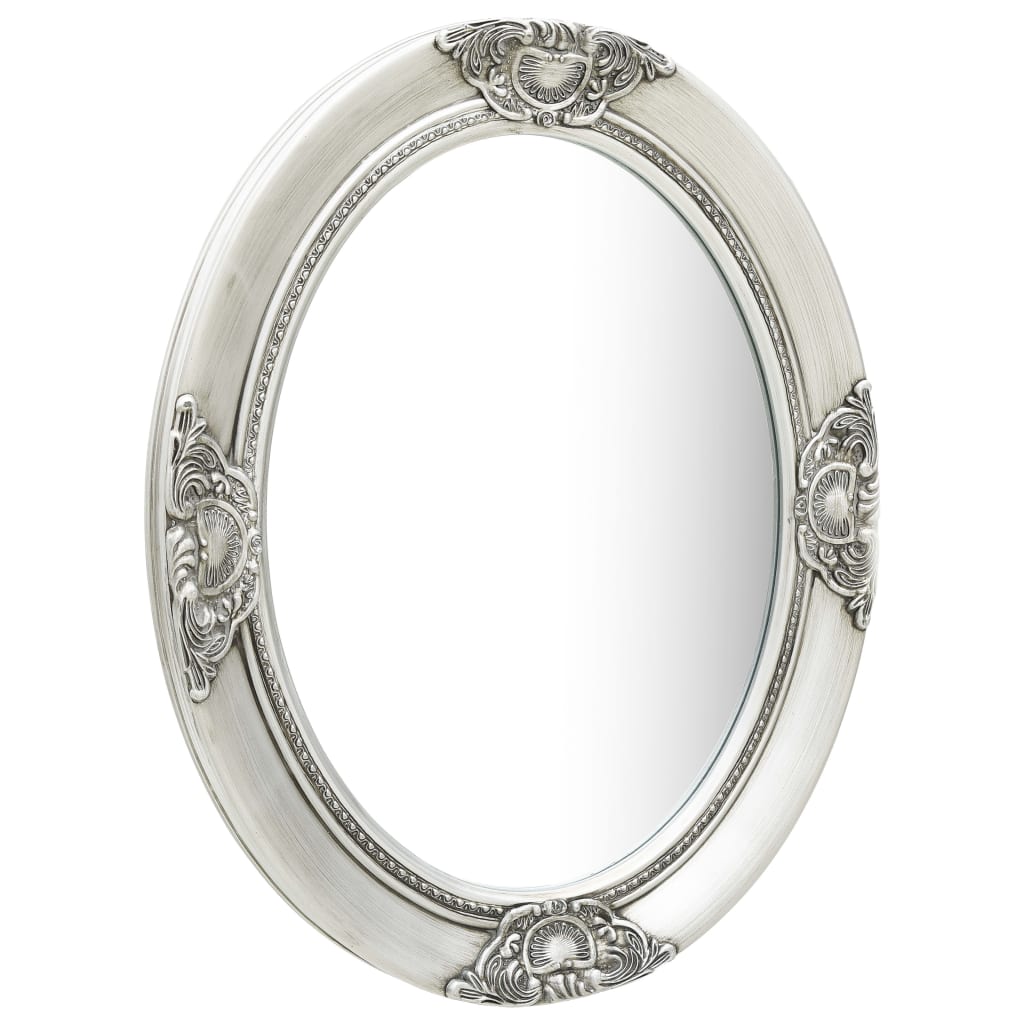 Vidaxl Wall Mirror Baroque Style 50x60 cm stříbrné barvy