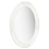 Miroir mural Vidaxl Style baroque 50x70 cm blanc