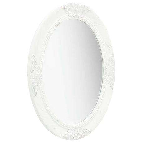 Miroir mural Vidaxl Style baroque 50x70 cm blanc