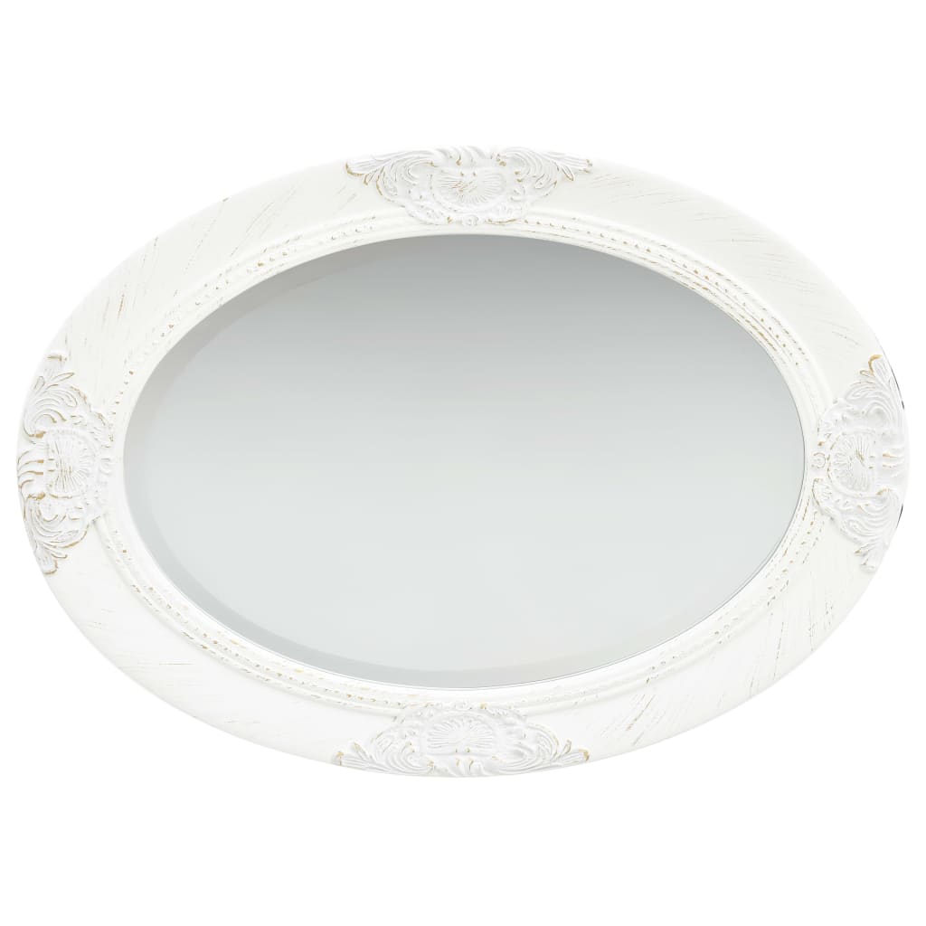 Vidaxl Wall Mirror Baroque Style 50x70 cm hvit