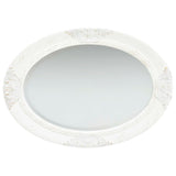 Vidaxl Wall Mirror Barroque Style 50x70 cm White