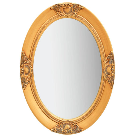 Miroir mural vidaxl Style baroque 50x70 cm coloré en or