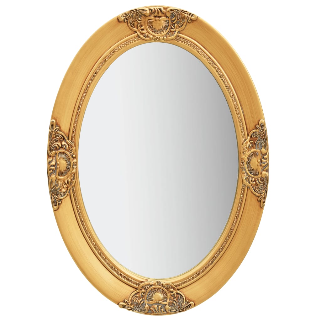 Vidaxl Wall Mirror Baroque Style 50x70 cm guldfarvet