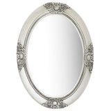 Vidaxl Wall Mirror Baroque Style 50x70 cm sølvfarvet