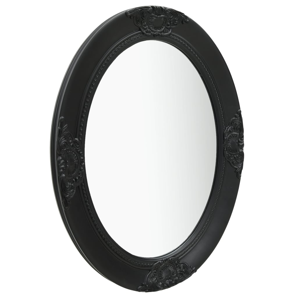 Vidaxl Wall Mirror Barock Style 50x70 cm svart