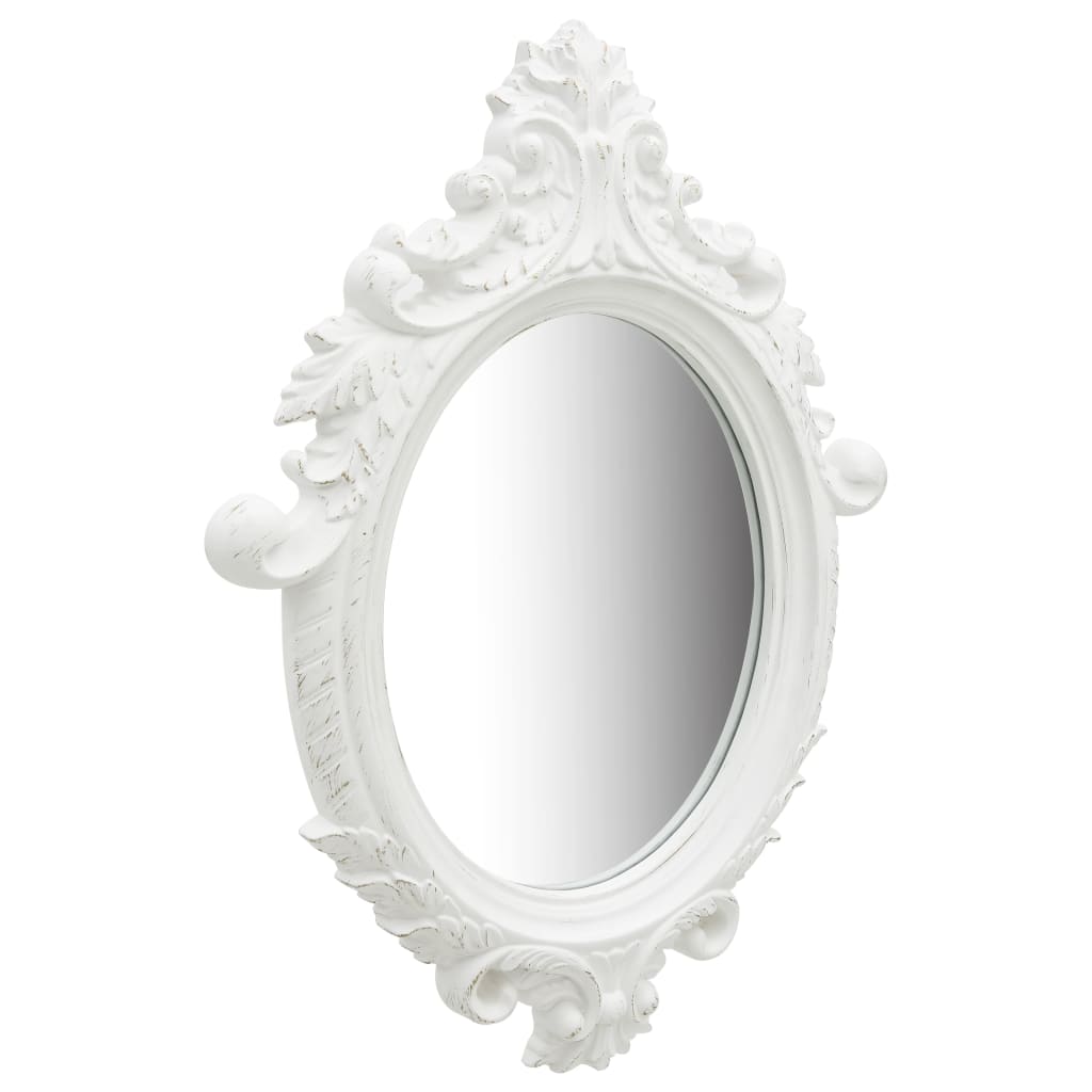 Vidaxl Miroir Miroir Castle Style 56x76 cm blanc