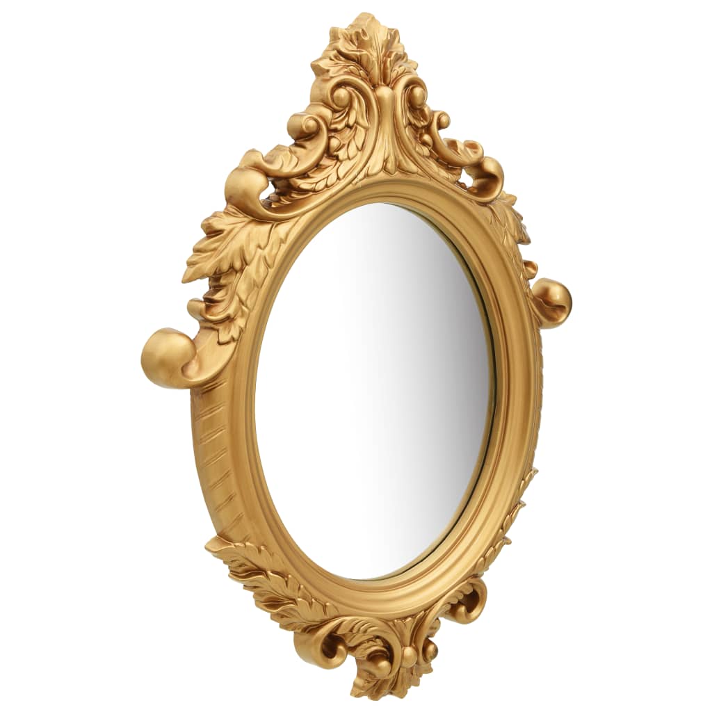 Vidaxl Wall Mirror Castle Style 56x76 cm Gold coloré