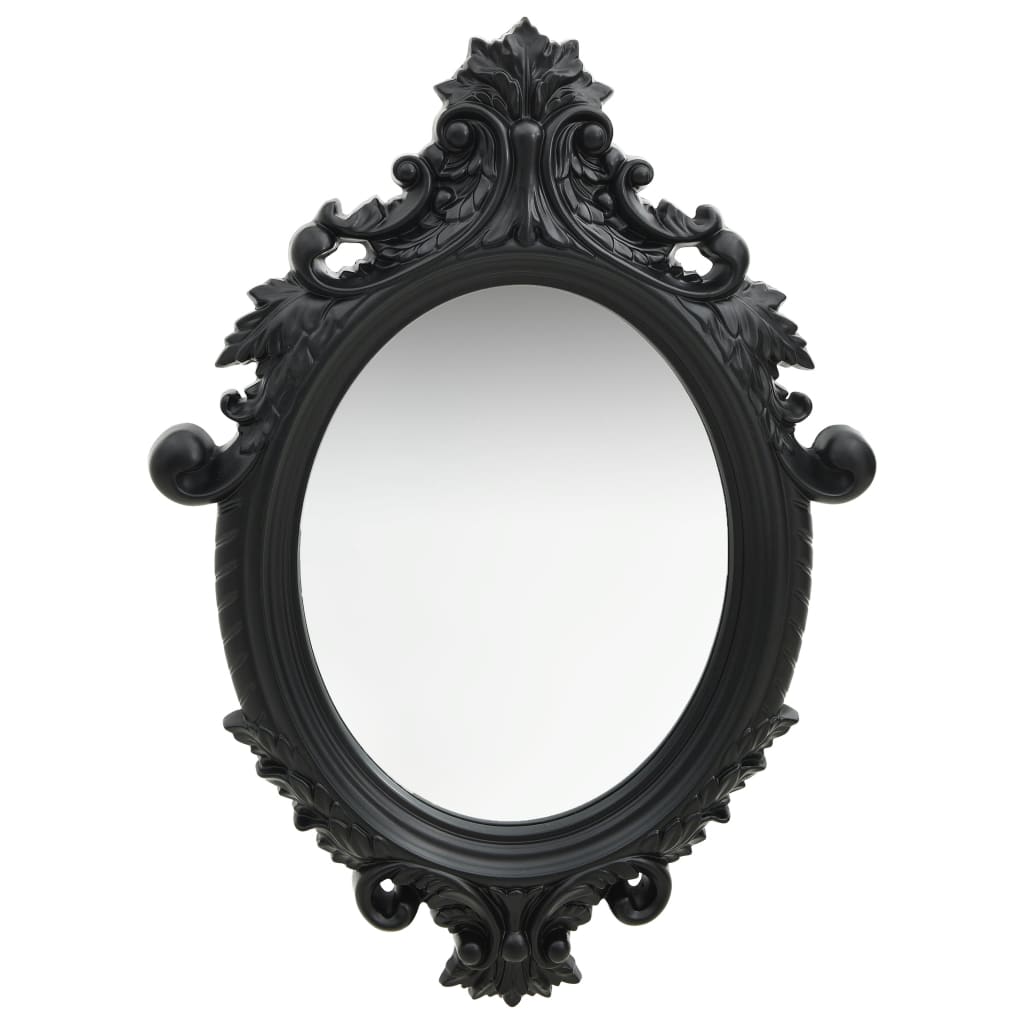 Vidaxl Wall Mirror Castle Style 56x76 cm črna